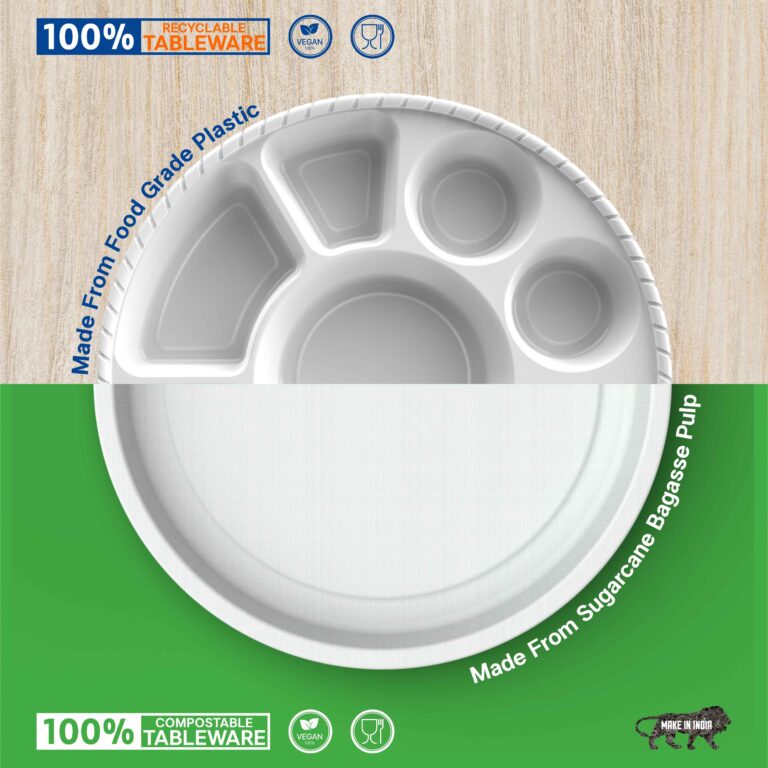 best quality disposable bagasse tableware. 100% biodegradable. leak proof